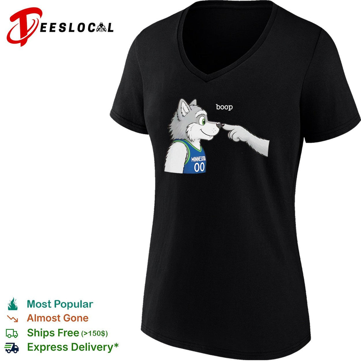 Minnesota Timberwolves NBA Boop Mascot Cartoon shirt Unisex