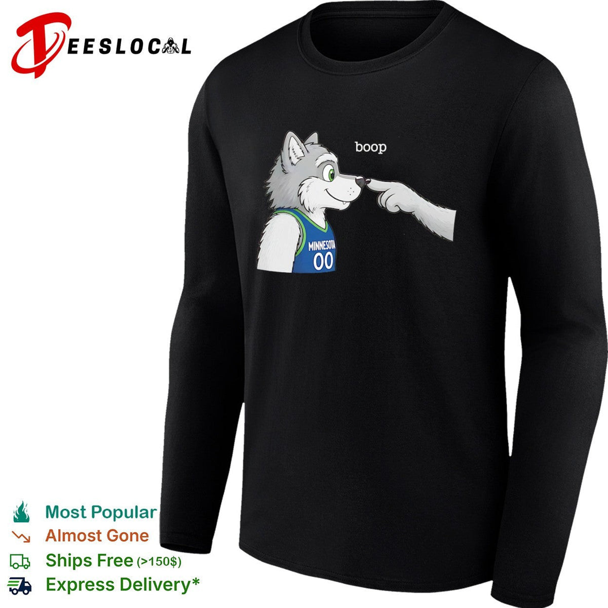 Minnesota Timberwolves NBA Boop Mascot Cartoon shirt Unisex