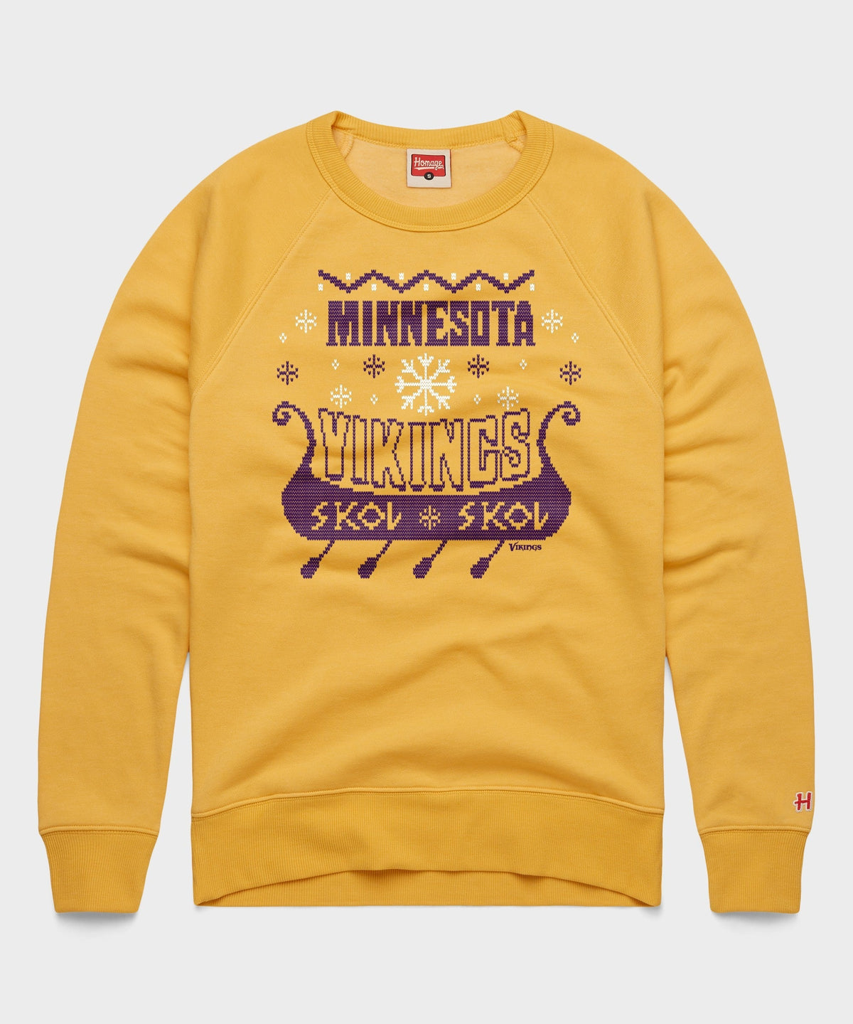 Minnesota Vikings Holiday Crewneck Unisex