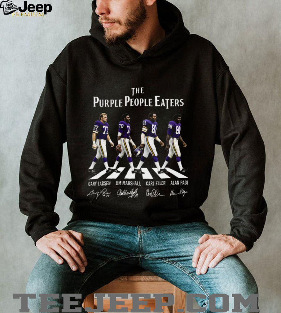 Minnesota Vikings Purple People Eaters Abbey Road Shirt
