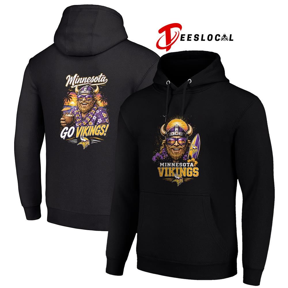 Minnesota Vikings tropical mascot graphic shirt Unisex