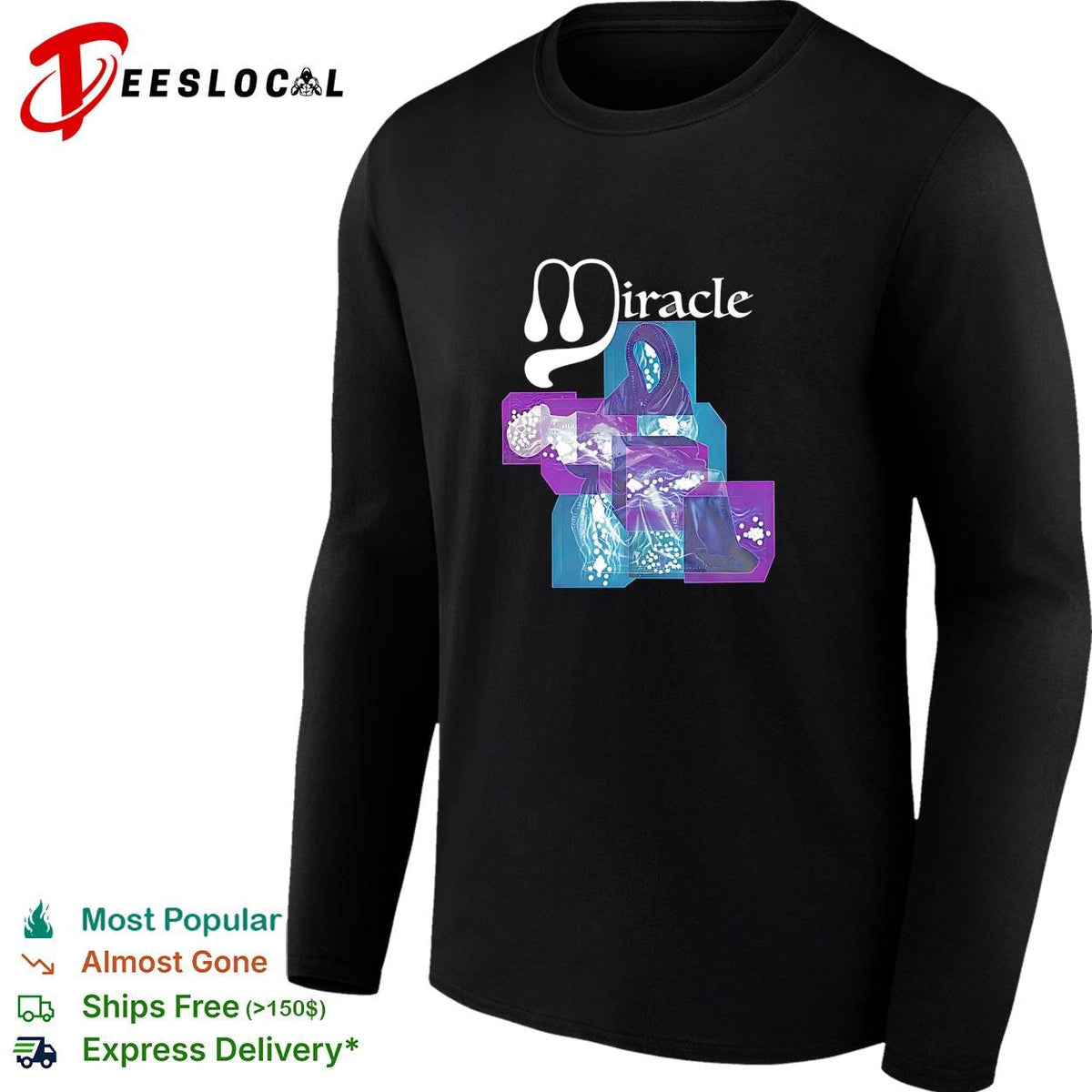Miracle Cults of the Lamb Figure in Abstract Geometric Cube Art Print shirt Unisex