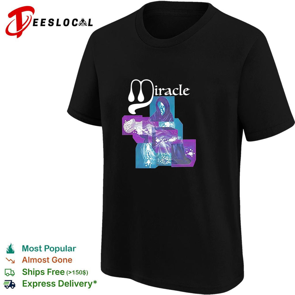 Miracle Cults of the Lamb Figure in Abstract Geometric Cube Art Print shirt Unisex