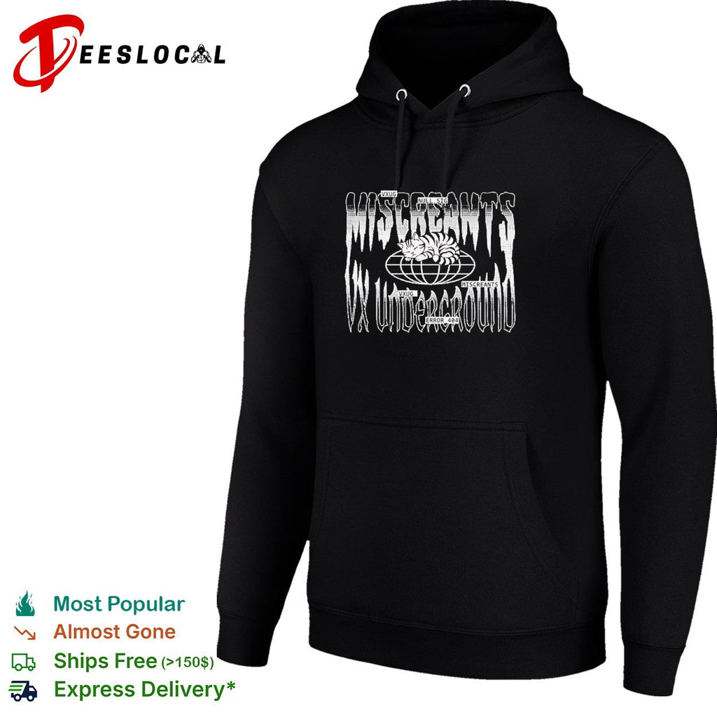 Miscreants Vx Underground Null Sig Error 404 Cat Globe Internet Cyber Security shirt Unisex