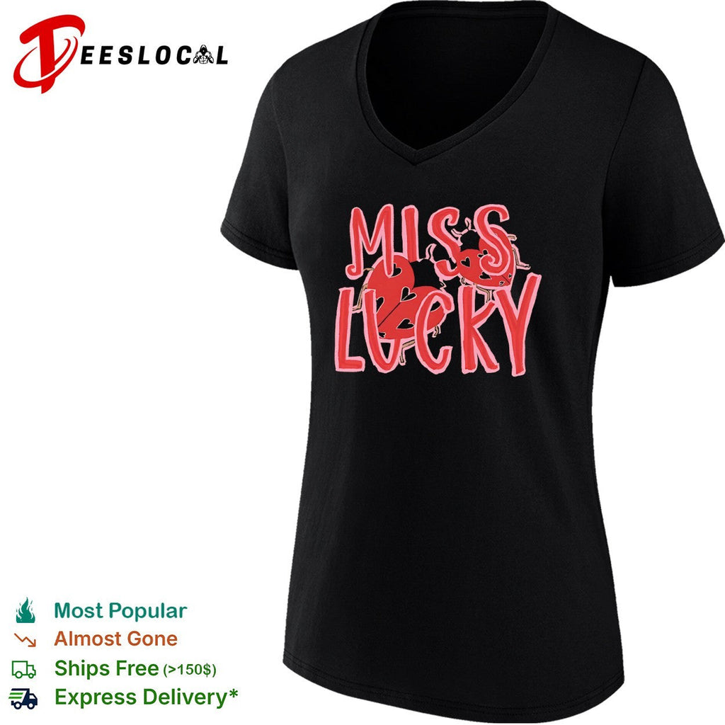 Miss Lucky Ladybug Heart shirt Unisex