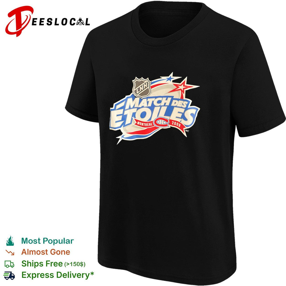 Montreal Canadiens 2009 Match des Etoiles LNH Hockey NHL shirt Unisex