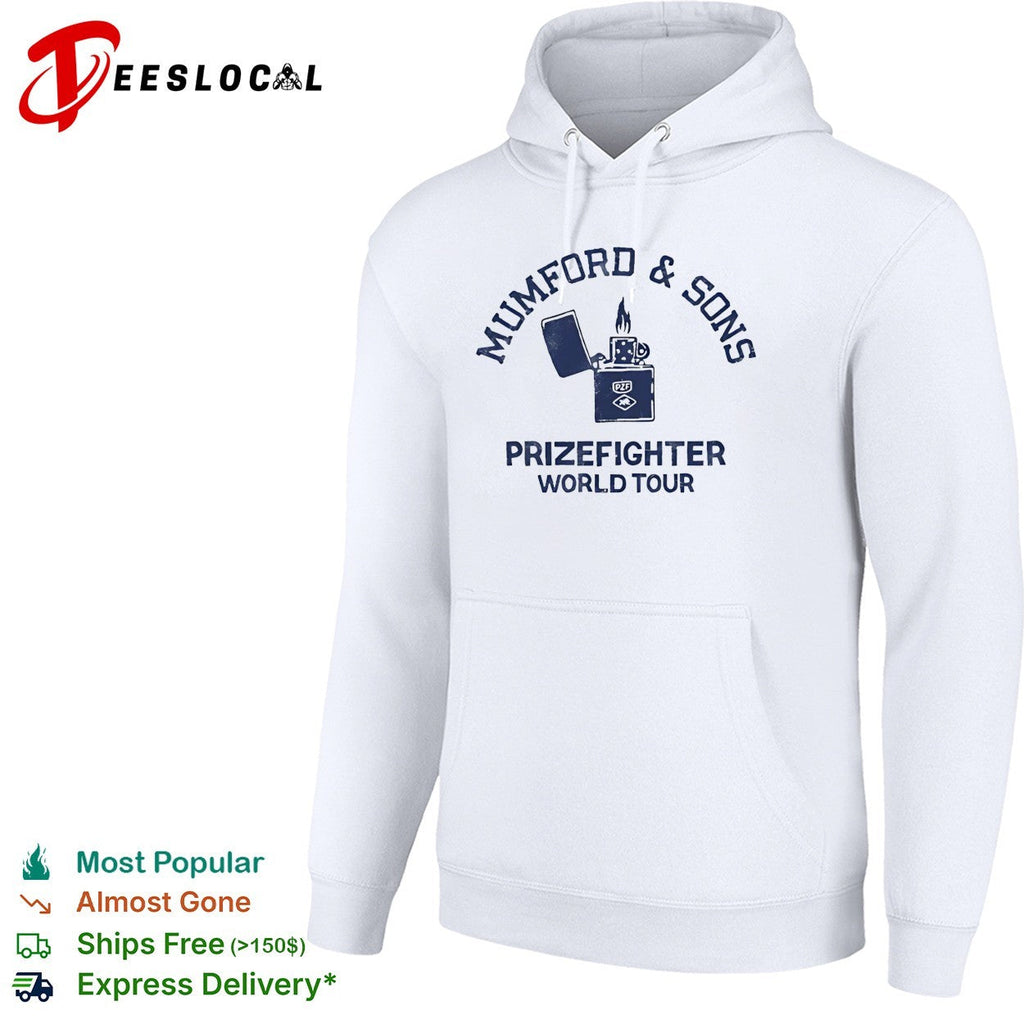 Mumford and Sons Prizefighter World Tour lighter shirt Unisex