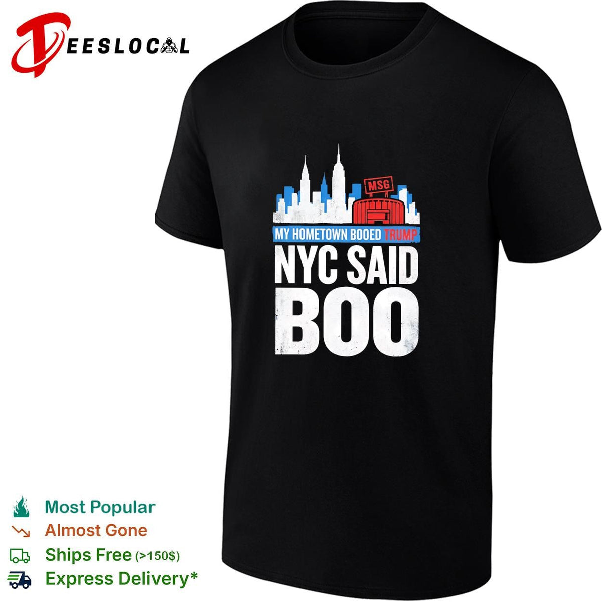 My hometown booed Trump NYC Said Boo MSG Garden political graphic shirt Unisex