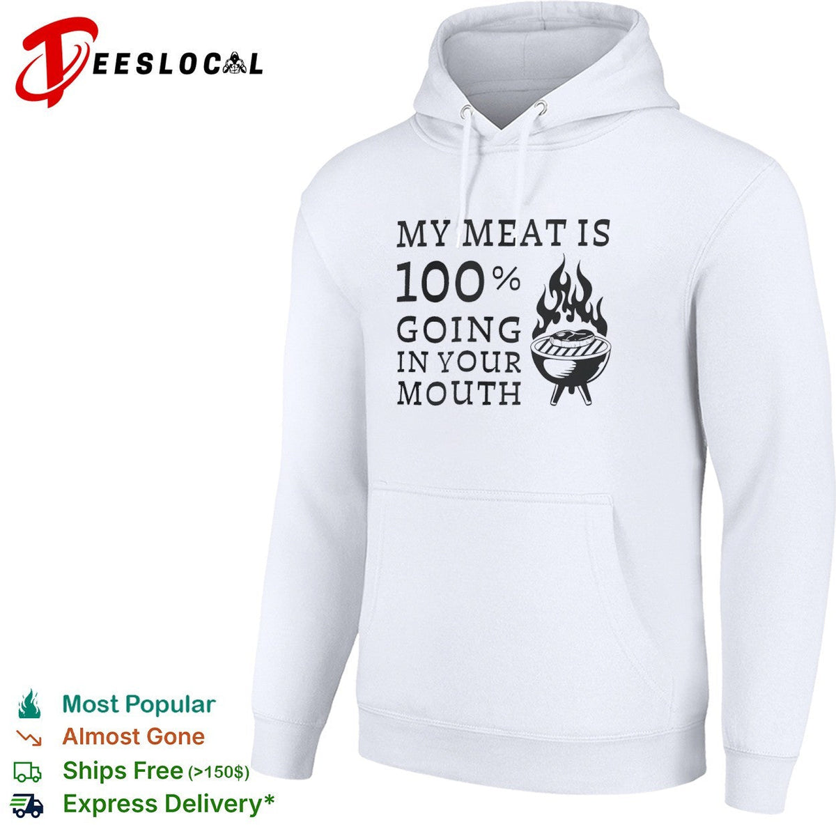 My meat is 100 percent going in your mouth barbecue grilling food lover shirt Unisex