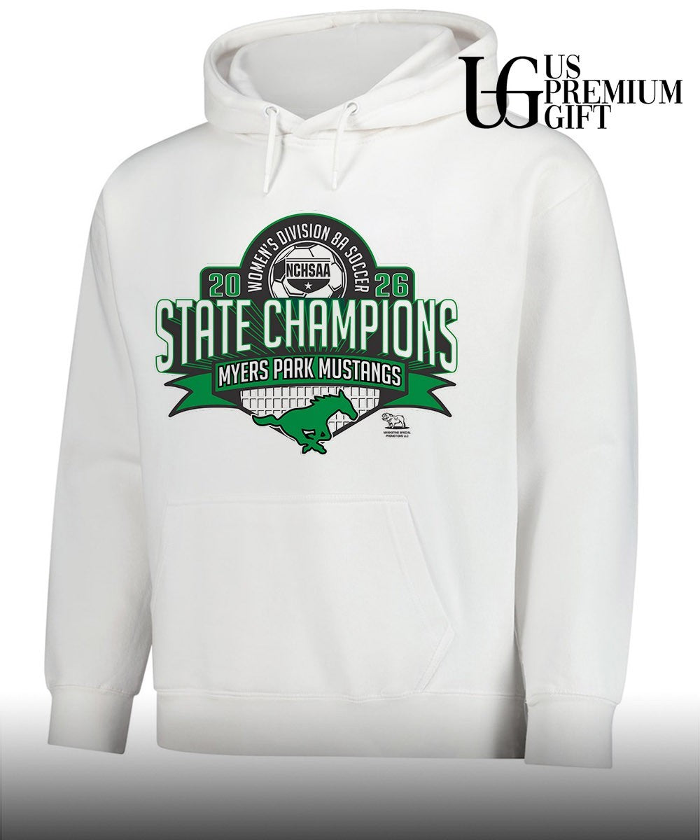 Myers Park Mustangs NCHSAA Women’s Division 8A Soccer State Championship 2026 shirt Unisex
