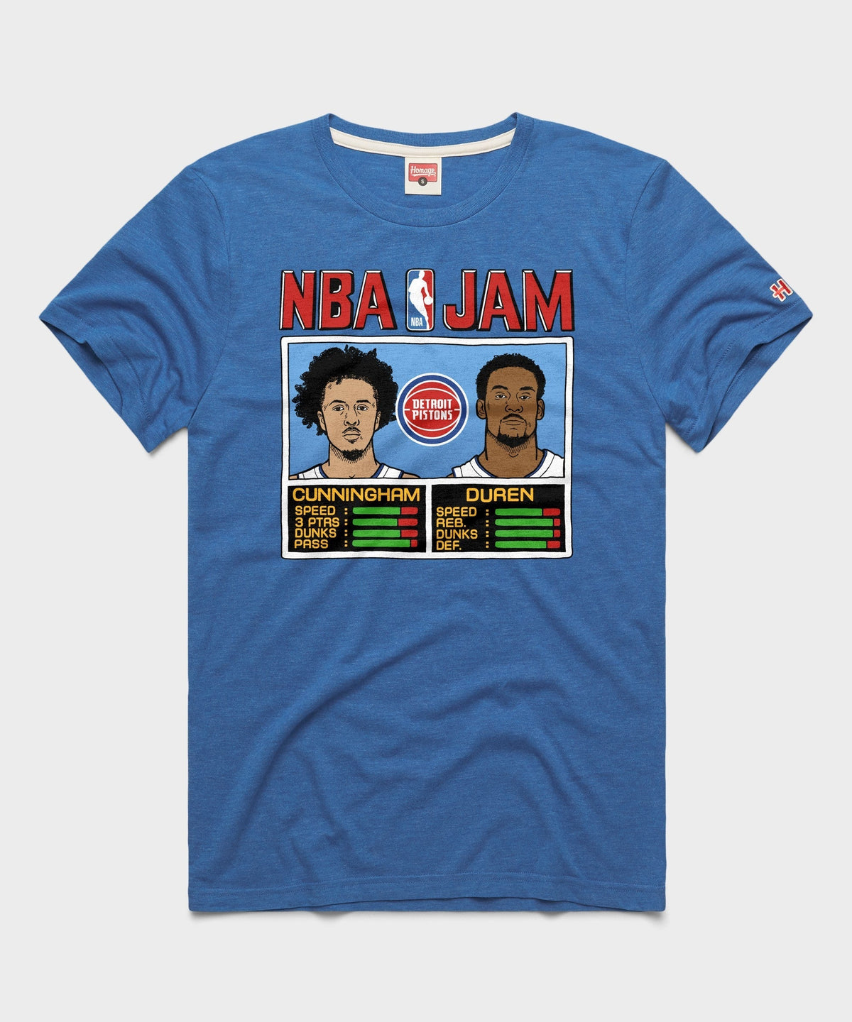 NBA Jam Pistons Cunningham And Duren Unisex