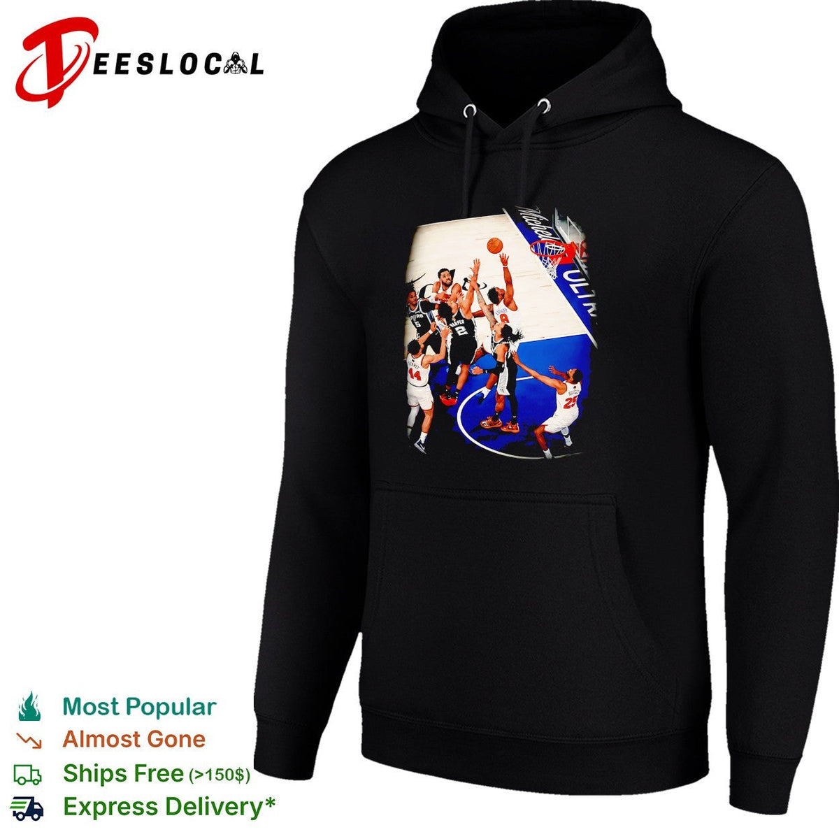 NBA basketball game Knicks Madison Square Garden action photo shirt Unisex