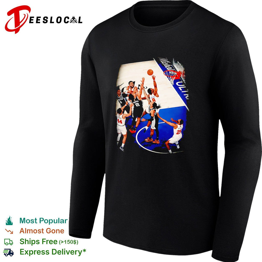 NBA basketball game Knicks Madison Square Garden action photo shirt Unisex