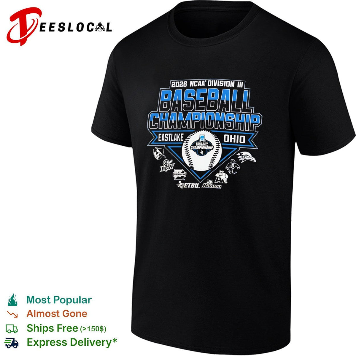 NCAA Division III baseball Championship Eastlake Ohio 2026 shirt Unisex