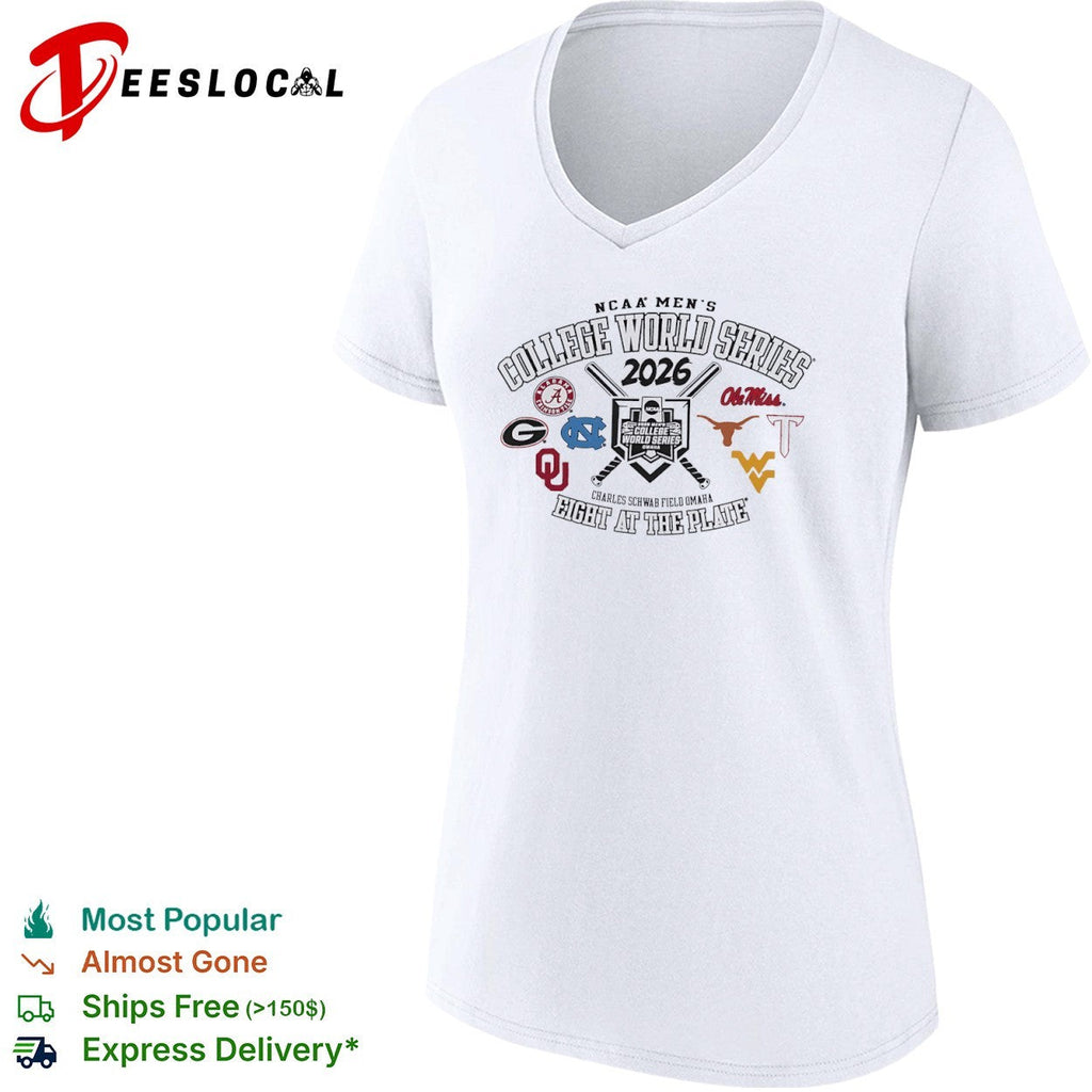 NCAA Men’s College World Series 2026 eight at the plate Charles Schwab field Omaha shirt Unisex