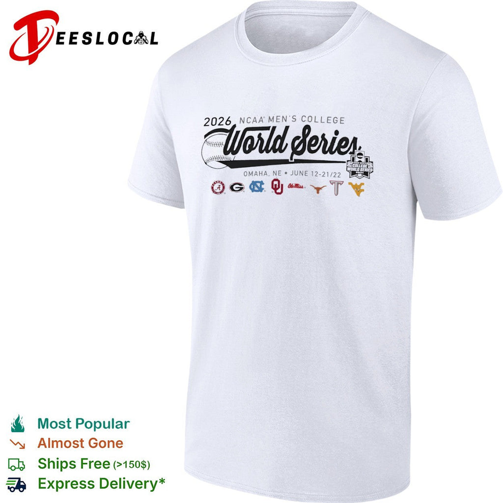 NCAA Men’s College World Series 2026 logos shirt Unisex