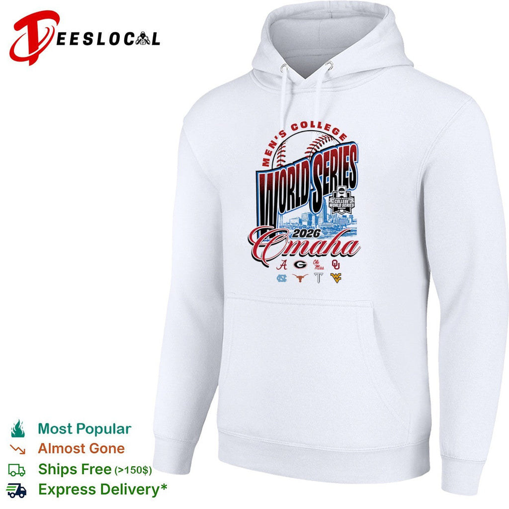 NCAA Mens College World Series city skyline 2026 Omaha shirt Unisex