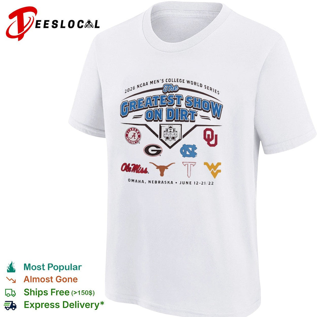 NCAA Men’s College World Series the greatest show on dirt Omaha 2026 shirt Unisex