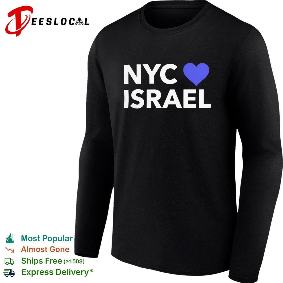 NYC I Love Israel Shirt Unisex