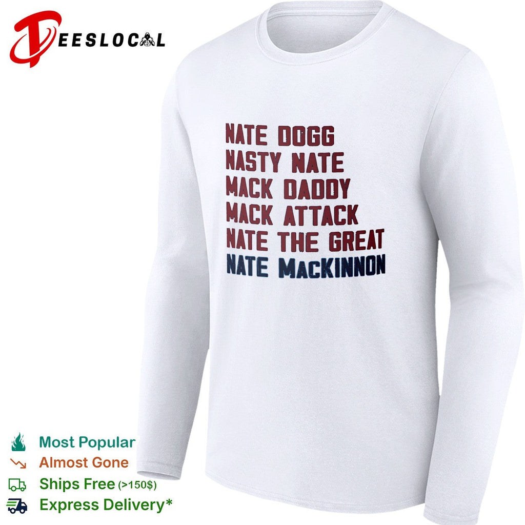 Nate MacKinnon Colorado Avalanche nickname list real NHL hockey players shirt Unisex
