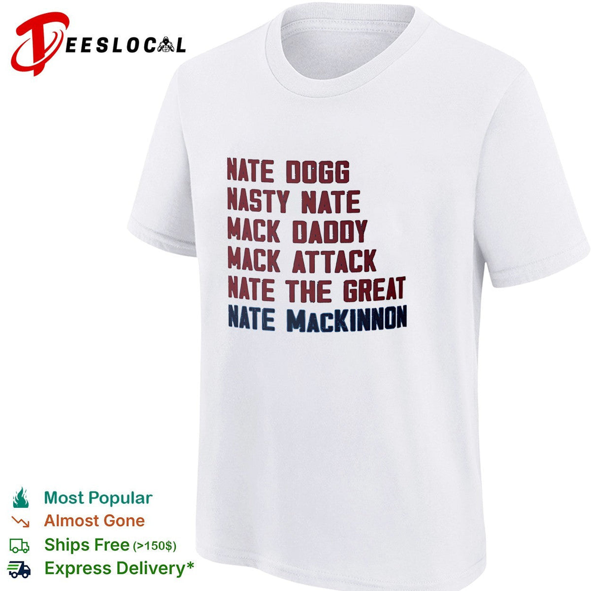 Nate MacKinnon Colorado Avalanche nickname list real NHL hockey players shirt Unisex