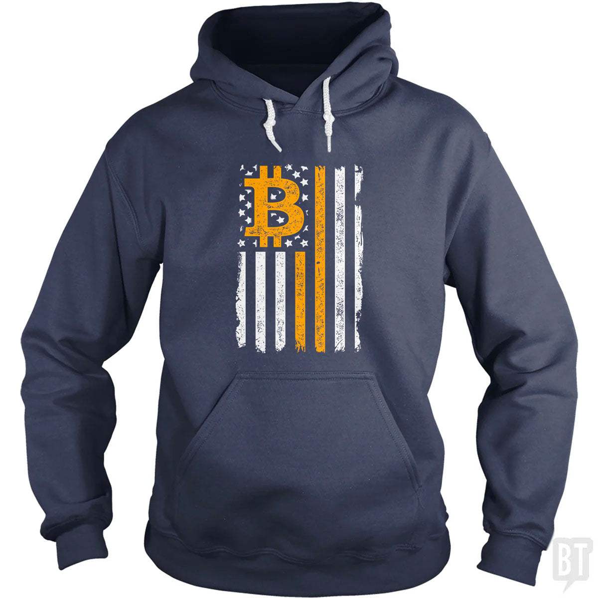 Bitcoin US Flag Hoodie