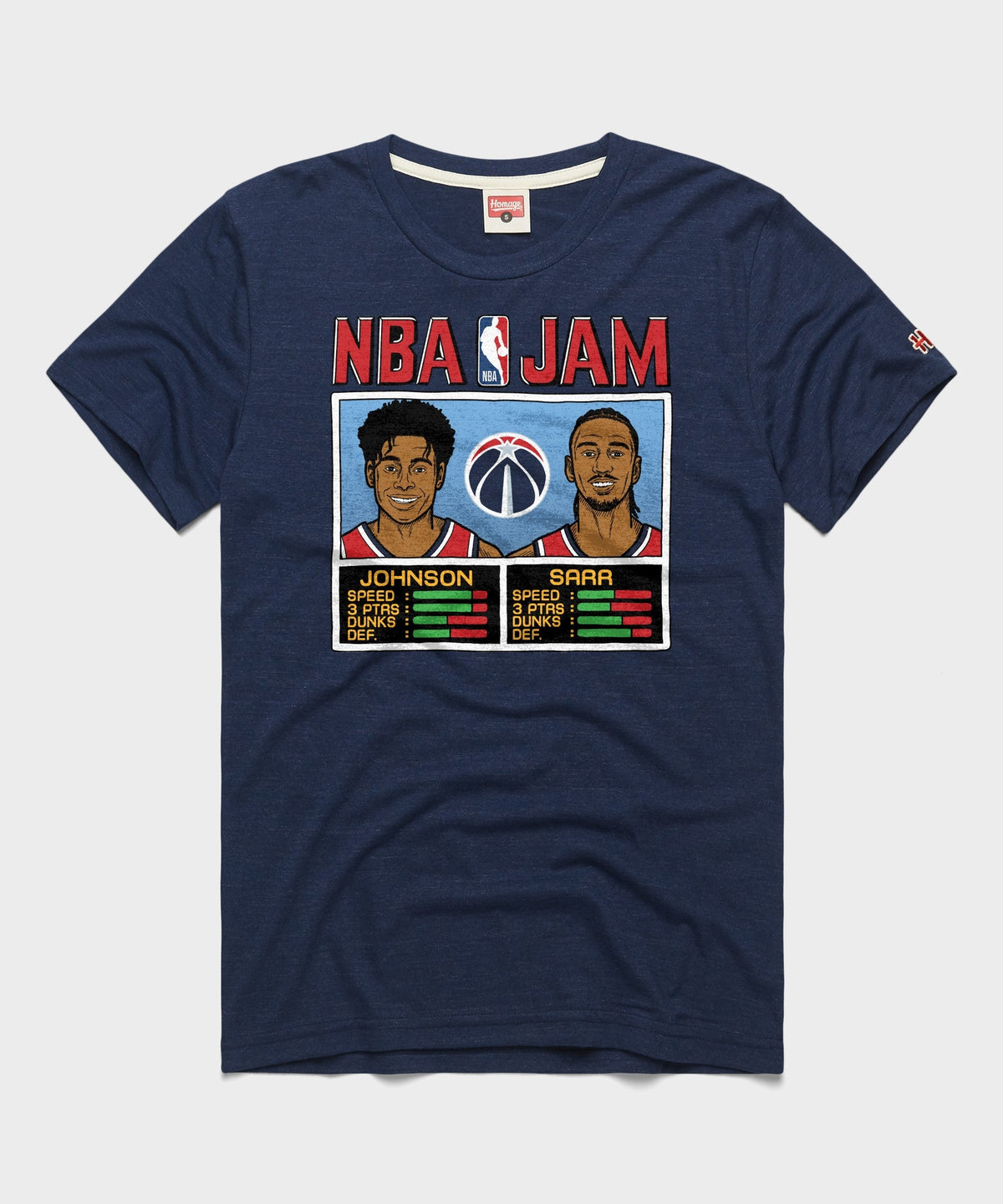 NBA Jam Wizards Johnson And Sarr Unisex