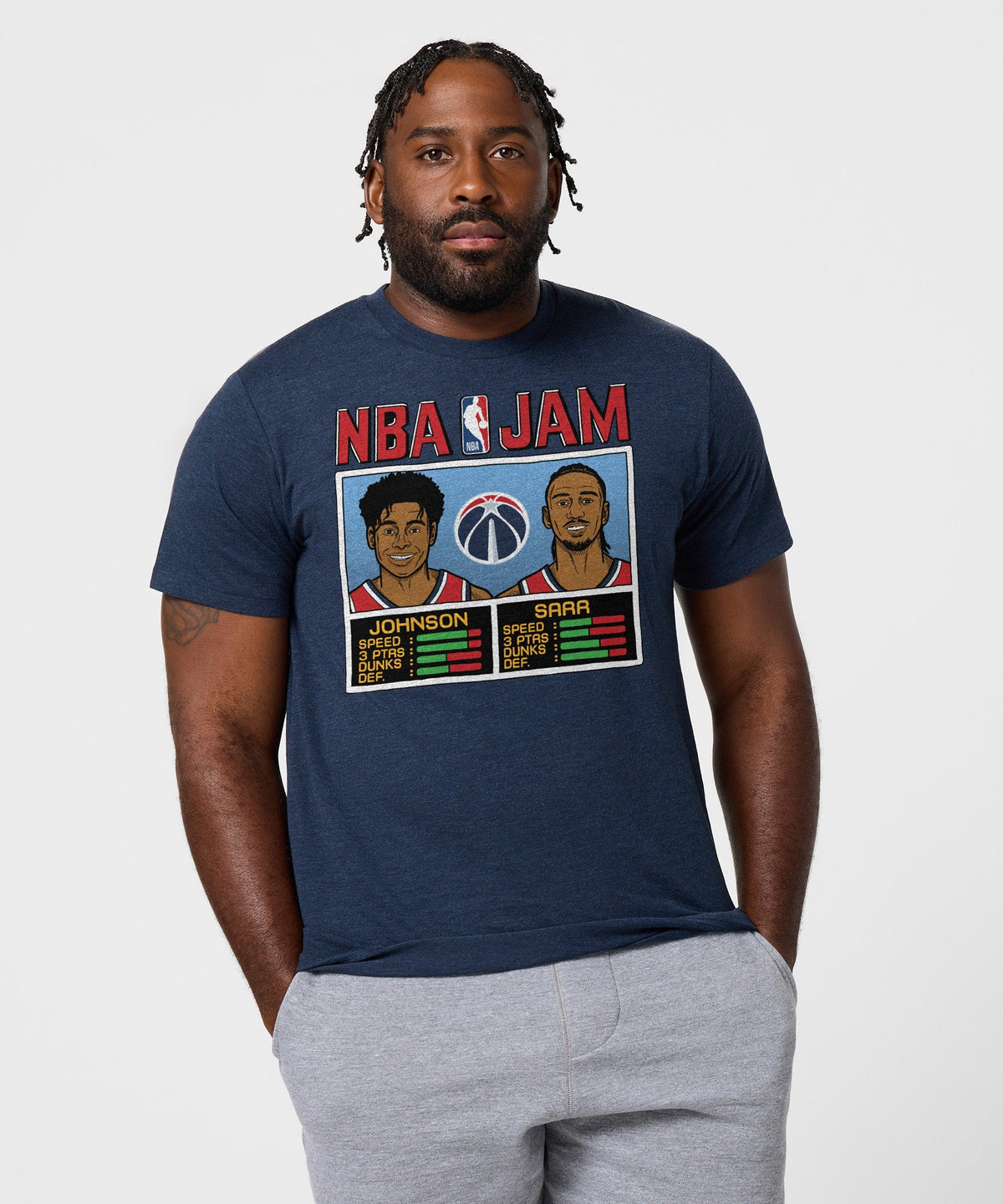 NBA Jam Wizards Johnson And Sarr Unisex
