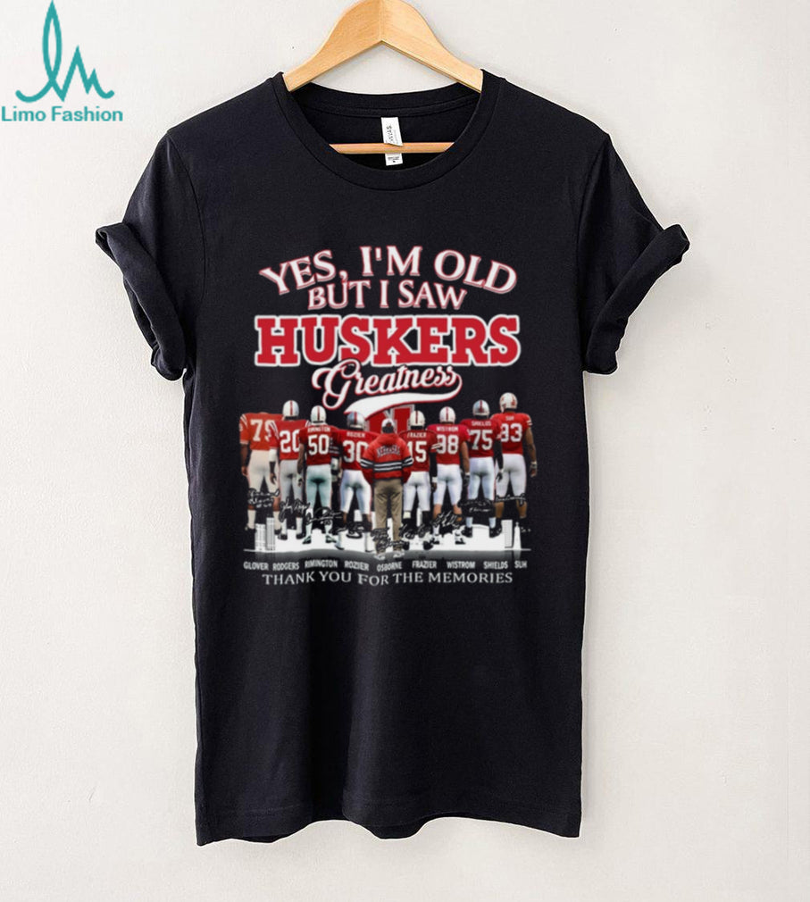 Nebraska Football Team Legends Vintage Signatures Coffee Shirt