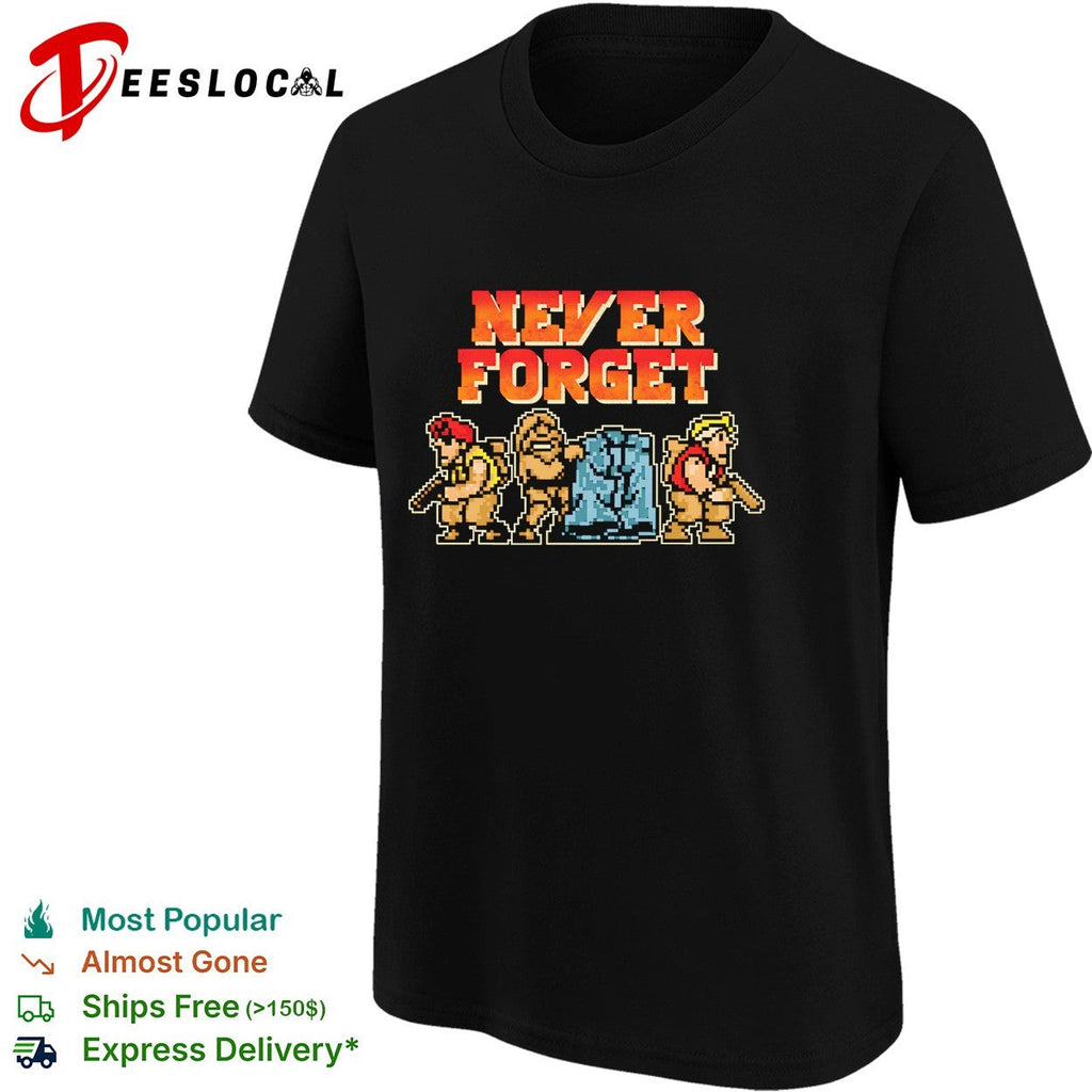 Never Forget Metal Slug pixel shirt Unisex