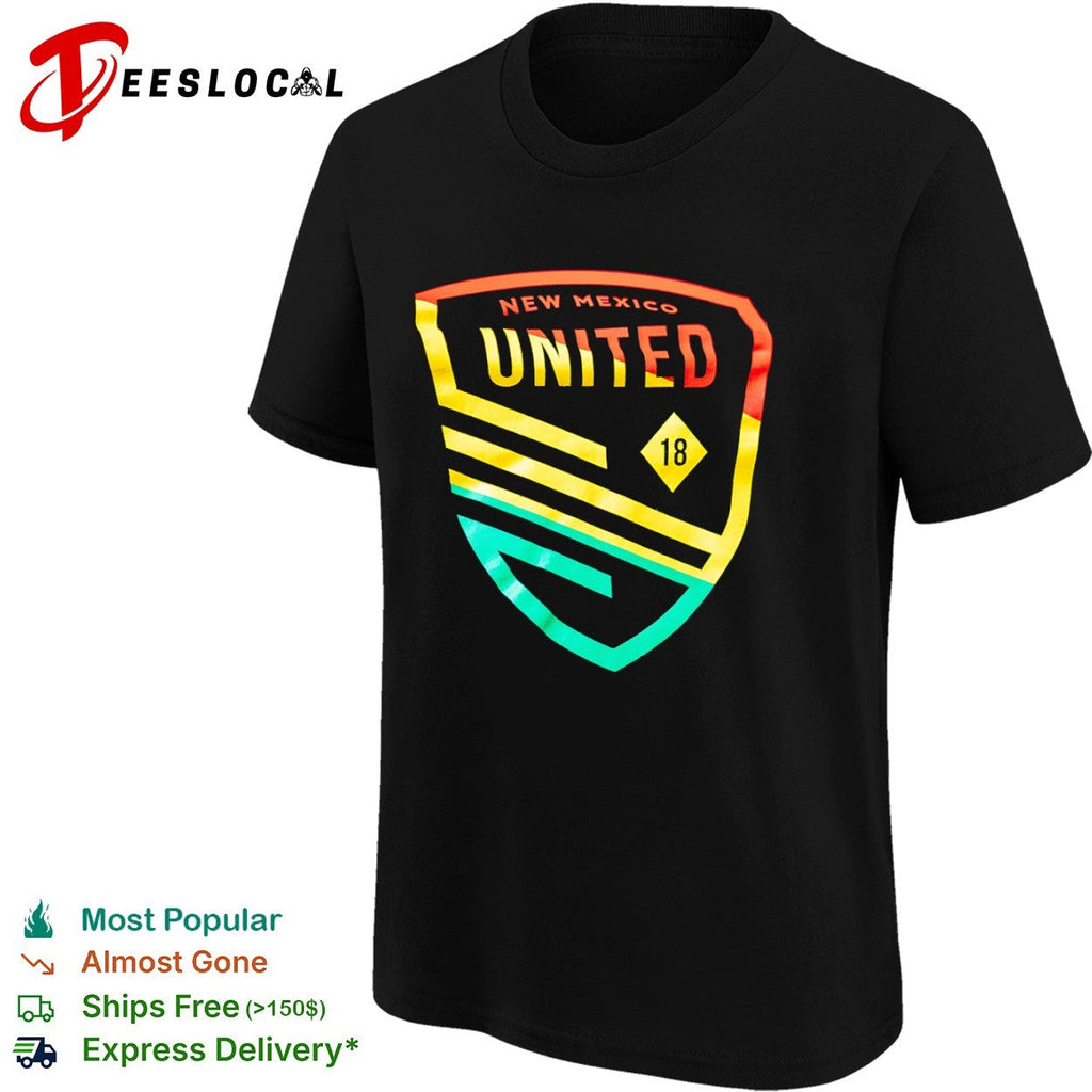 New Mexico United 18 shield logo soccer crest team shirt Unisex