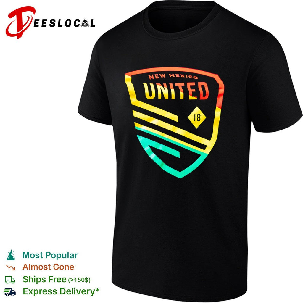 New Mexico United 18 shield logo soccer crest team shirt Unisex