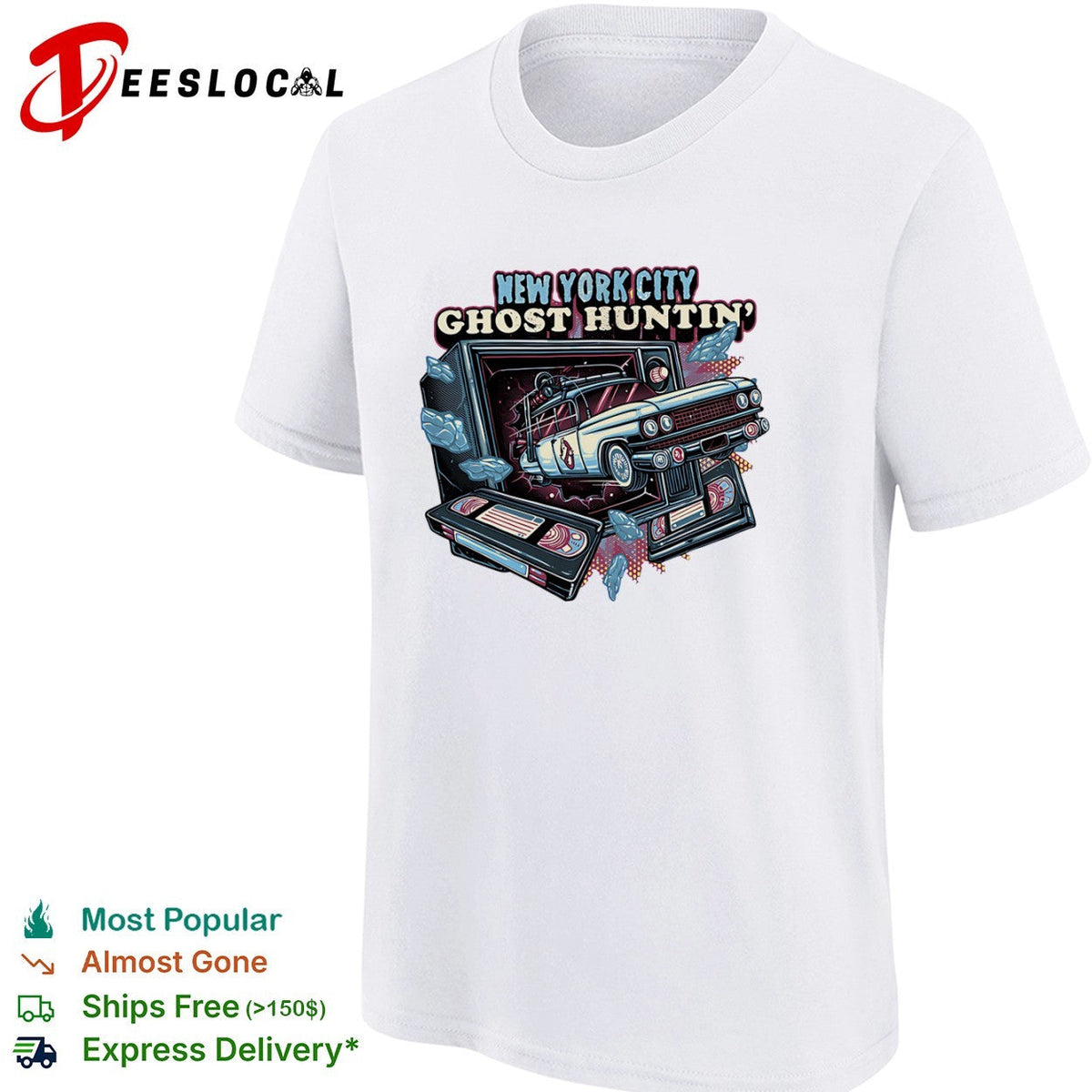 New York City Ghost Huntin the Ecto-1 coming through shirt Unisex