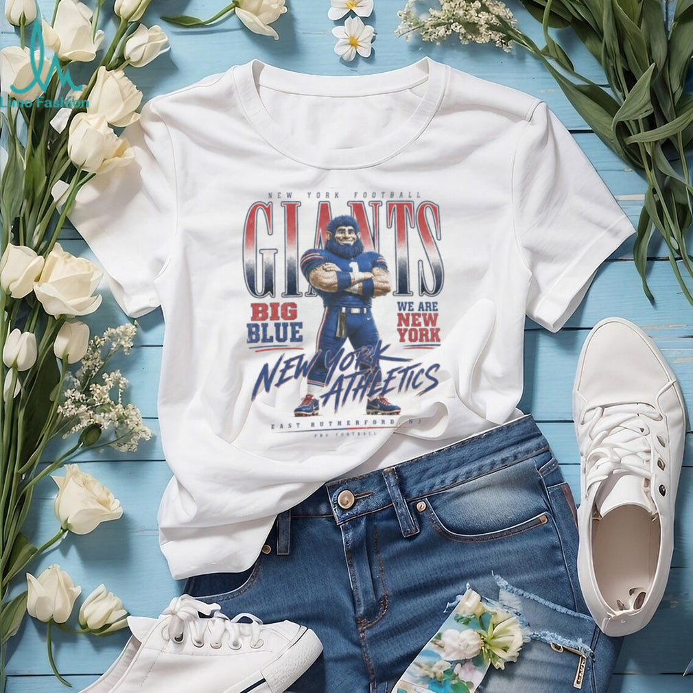 New York Football Big Blue Mascot Vintage Shirt
