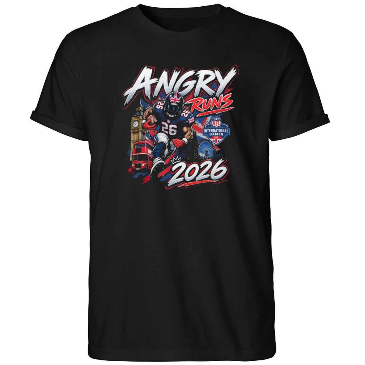 New York Giants Angry Runs 2026 Shirt