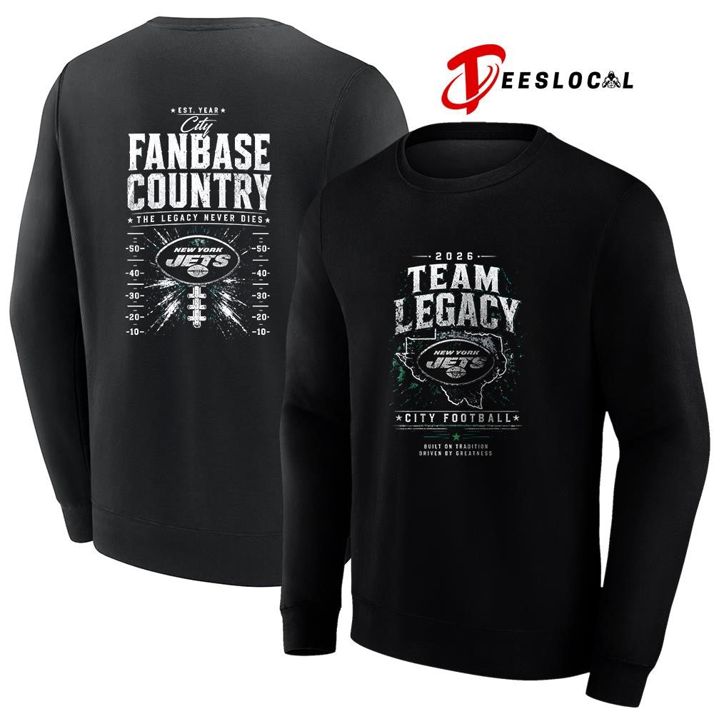 New York Jets team legacy city fanbase country the legacy never dies shirt Unisex
