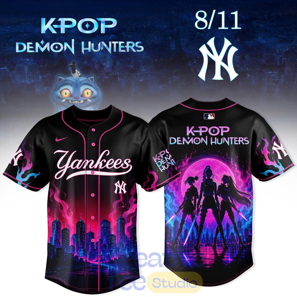 New York Yankees x K-Pop Demon Hunters Night 2026 Baseball Jersey Unisex