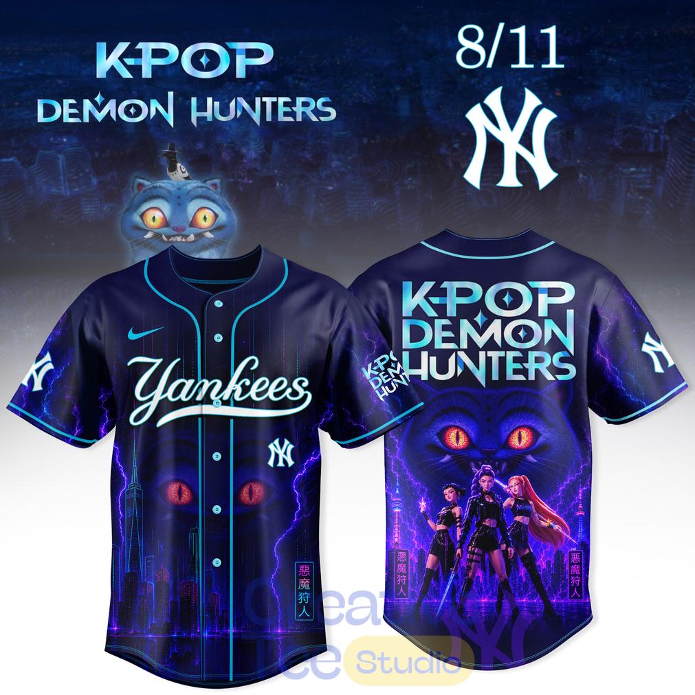 New York Yankees x K-Pop Demon Hunters Night 2026 Baseball Jersey Unisex