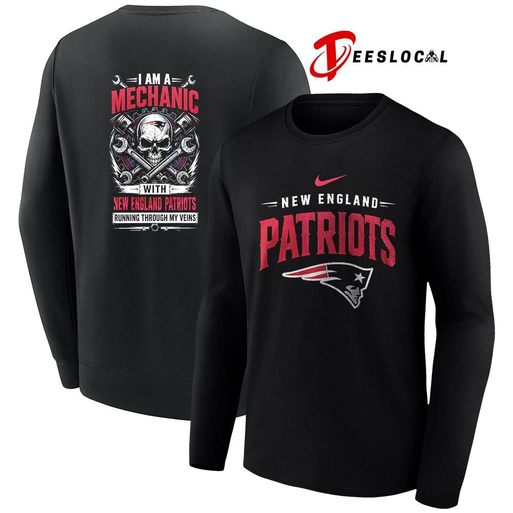 NewEnglandPatriotsIamamechanicrunningthroughmyveinsskeletonshirt Unisex