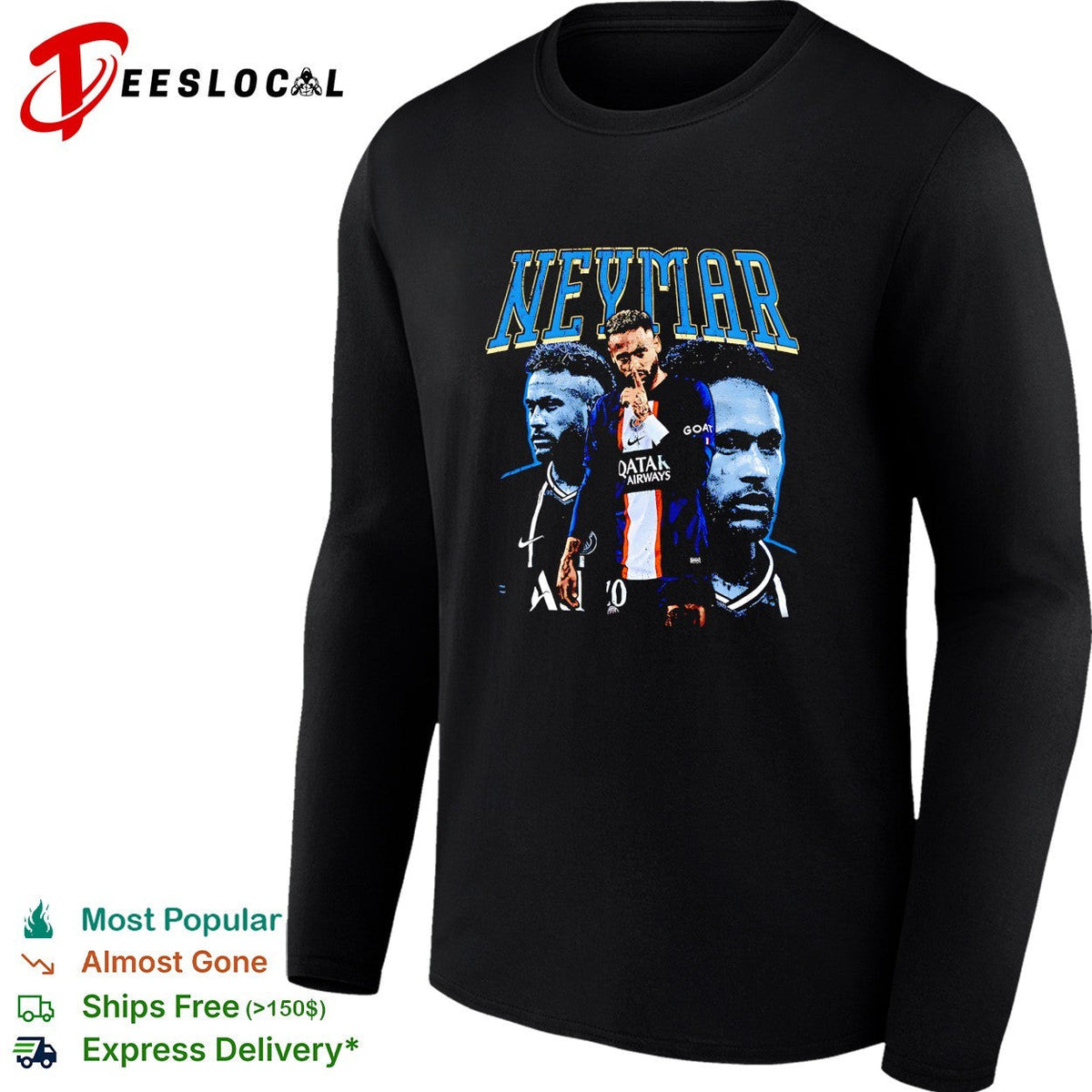 Neymar Paris Saint Germain graphic shirt Unisex