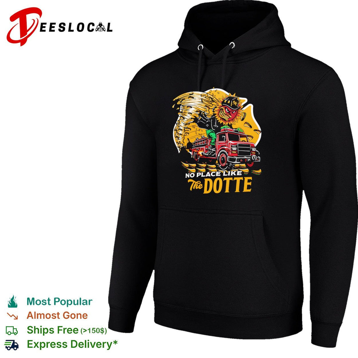 No Place Like The Dotte Firetruck Shirt Unisex