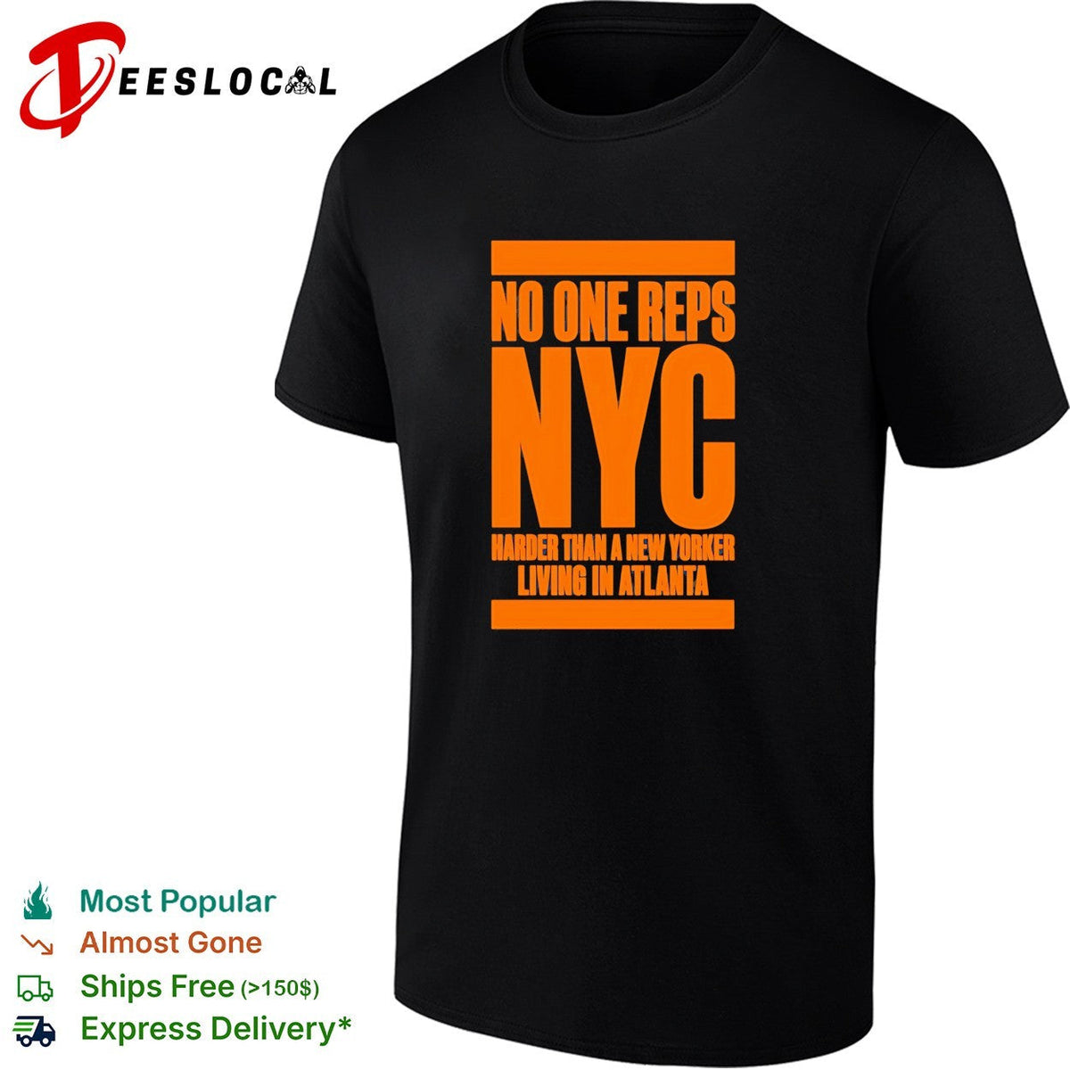 No one reps NYC harder than a new yorker living in Atlanta shirt Unisex