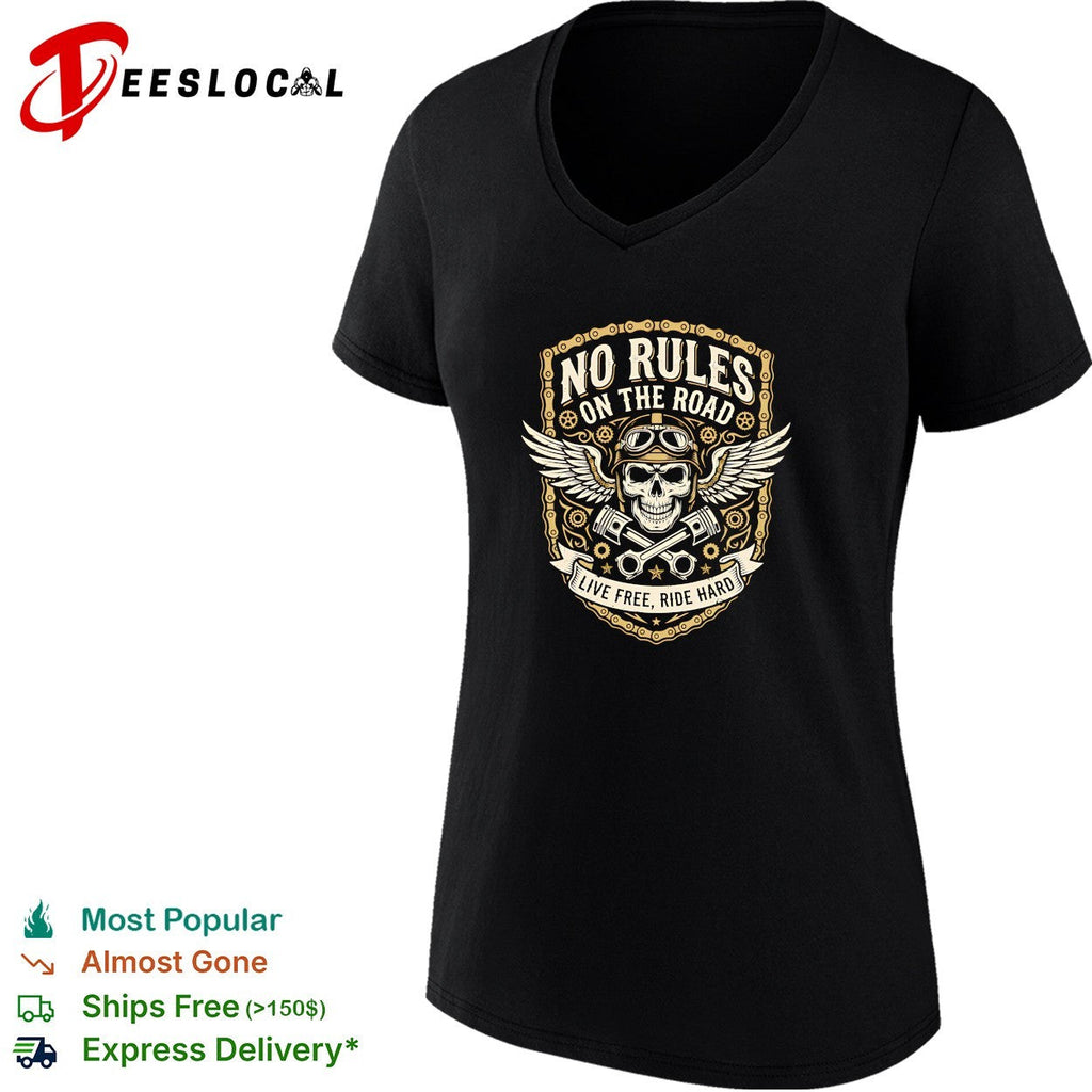 No rules on the road live free ride hard shirt Unisex