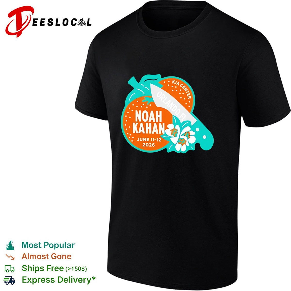 Noah Kahan Orlando FL June 12 2026 Event shirt Unisex