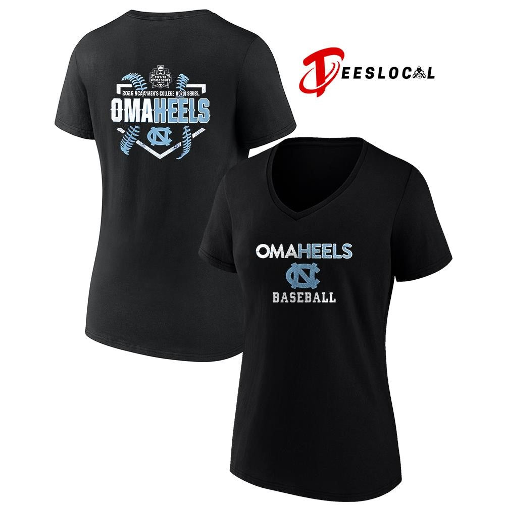 North Carolina Tar Heels College World Series Omaheels baseball logo shirt Unisex