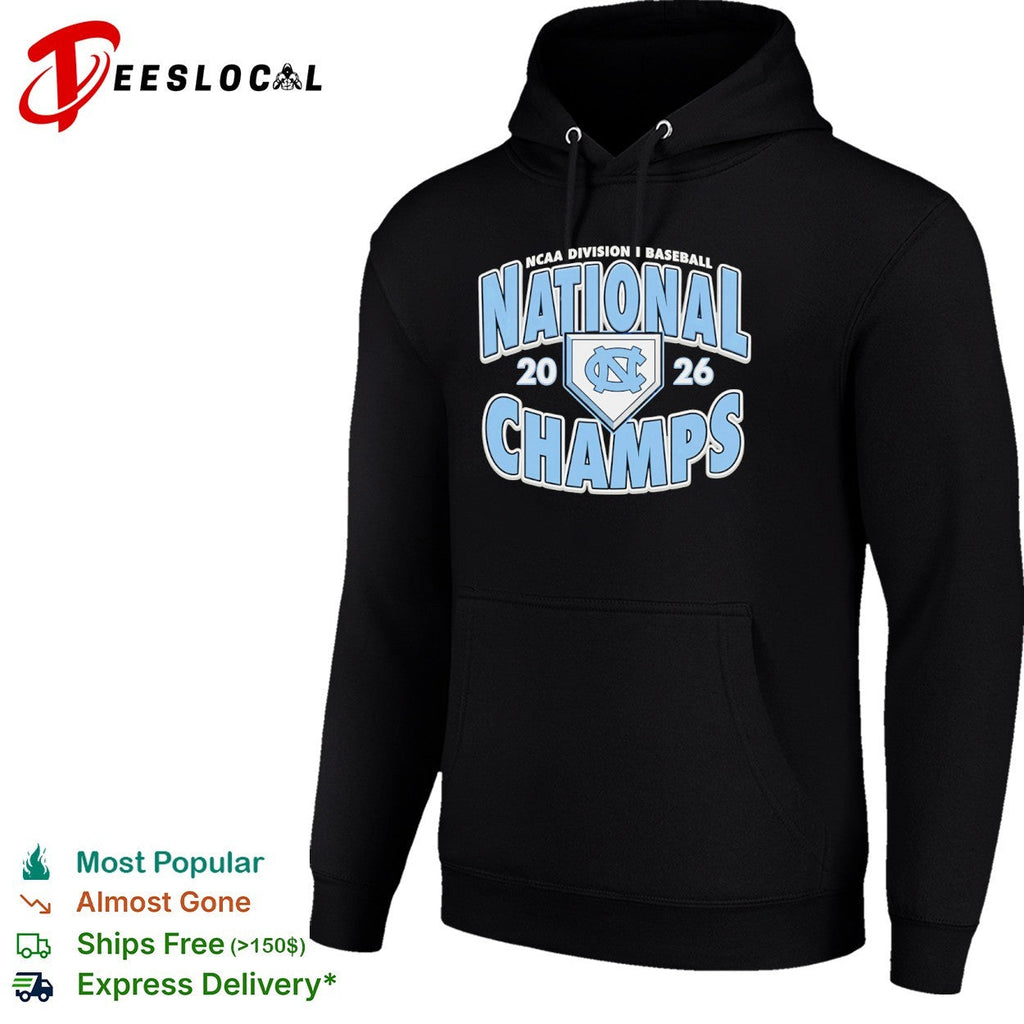 North Carolina Tar Heels NCAA Division I Baseball 2026 National Champs shirt Unisex