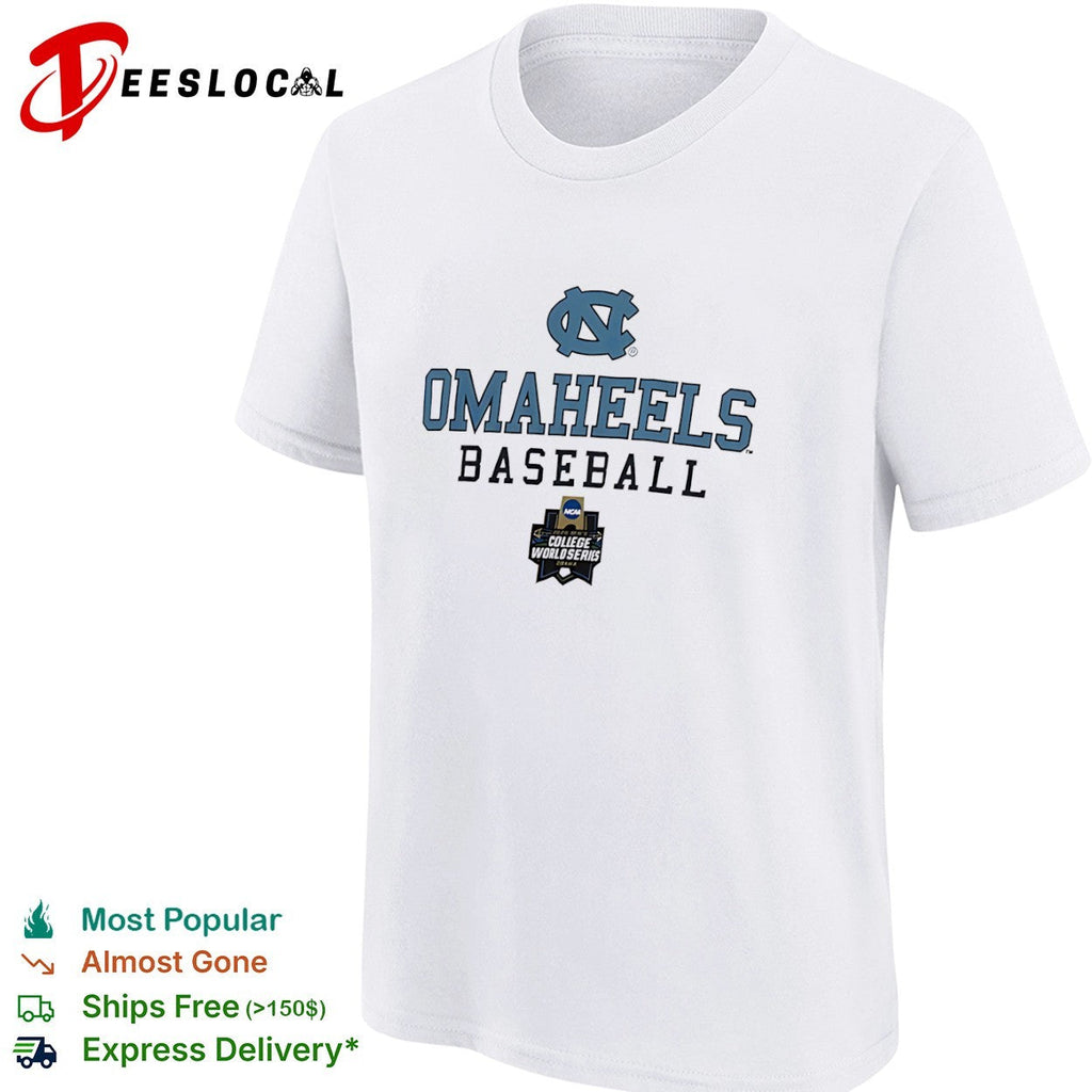 North Carolina Tar Heels OMAHEELS Baseball 2024 NCAA College World Series Omaha shirt Unisex