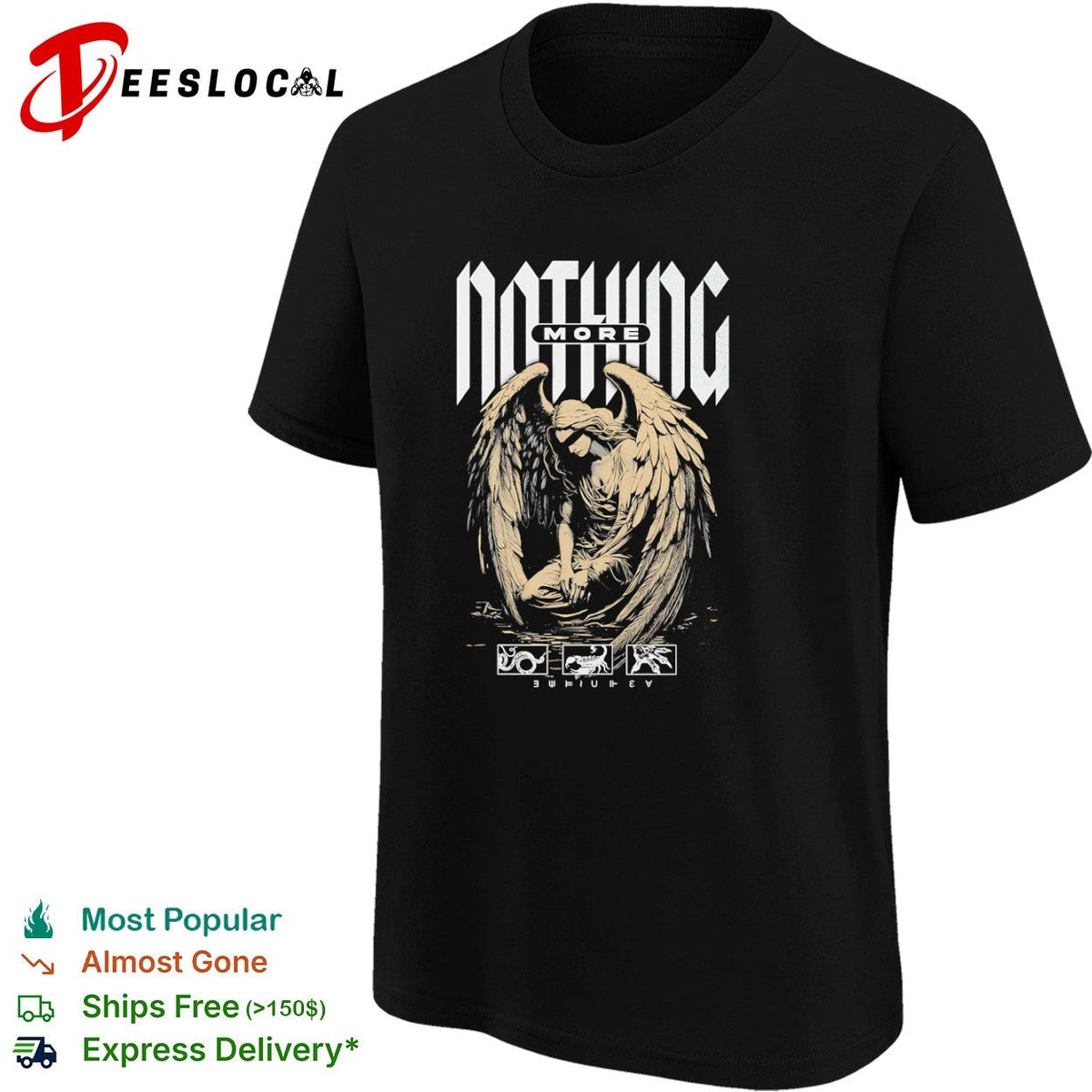 Nothing More Band Angel Blindfolded Snake Scorpion Claw shirt Unisex