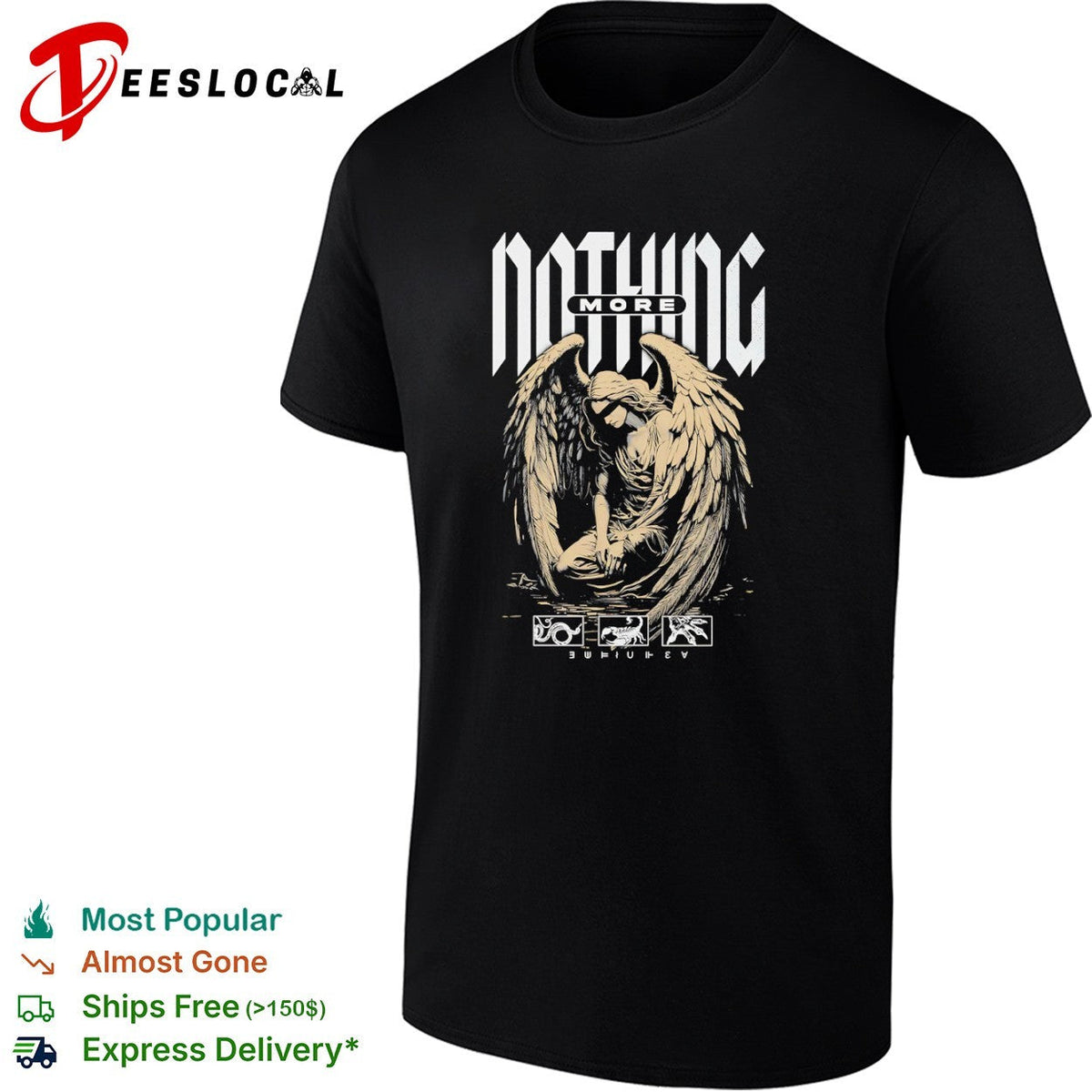 Nothing More Band Angel Blindfolded Snake Scorpion Claw shirt Unisex