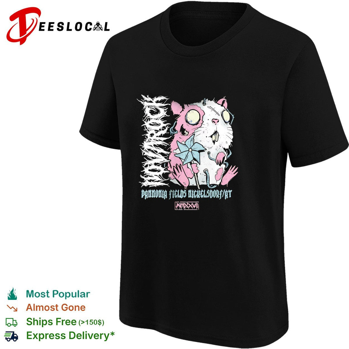 Nova Rock Pannonia Fields Nickelsdorf AT MMXXVI zombie hamster pinwheel shirt Unisex